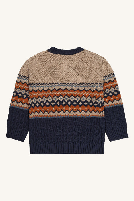 Hust&Claire Pelle strikkegenser Biscuit