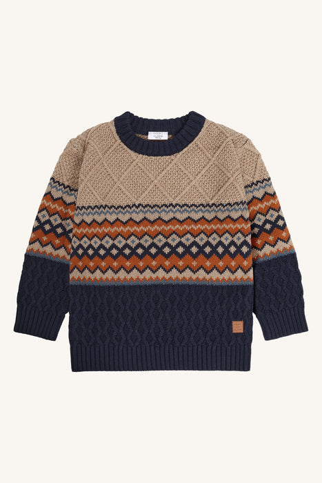 Hust&Claire Pelle strikkegenser Biscuit