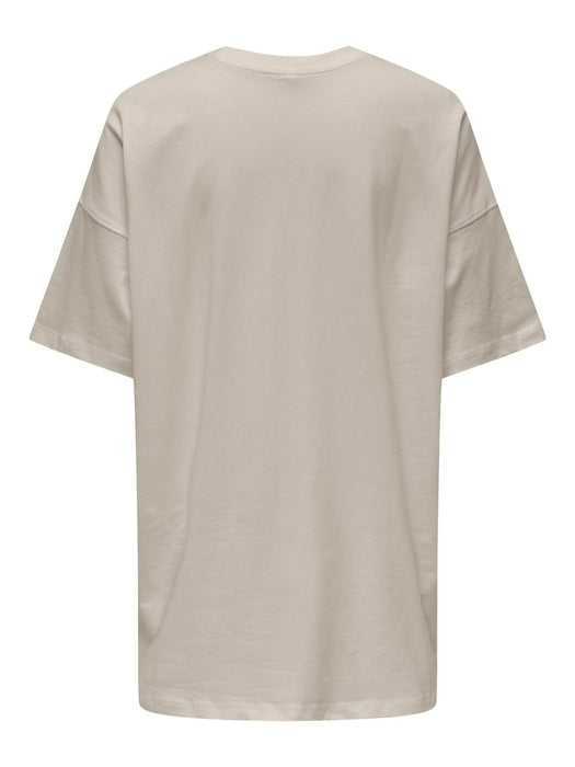 ONLY May oversized t shirt Silver lining