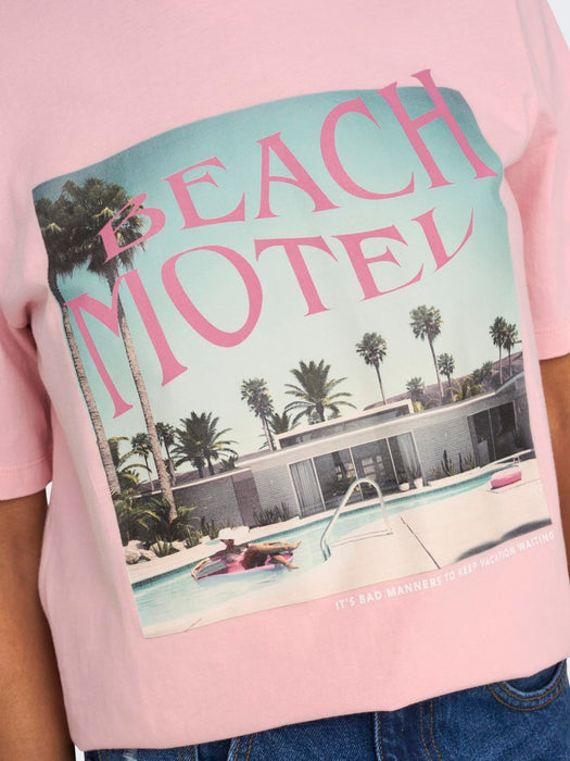 ONLY Megan Vacation top Candy pink beach