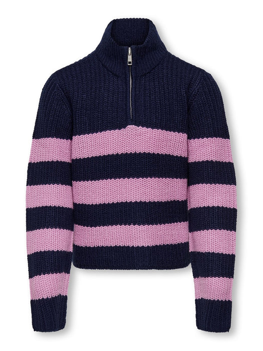 kidsONLY Bella nicoya zip pullover knit Maritime blue