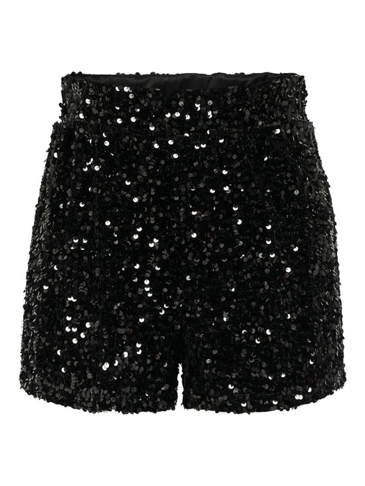 ONLY Confidence sequins paljett shorts Black