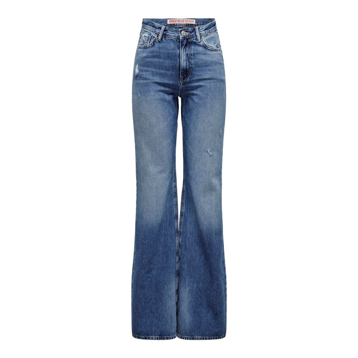 ONLY Marilyn high waist flared jeans red medium blue denim