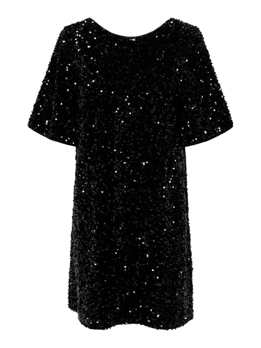 ONLY Confidence Sequins glitter dress Black