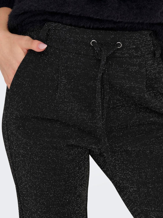 ONLY Poptrash Alya glitter pant Black