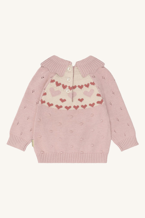 Hust&Claire Pusle genser sweet hearts Rose