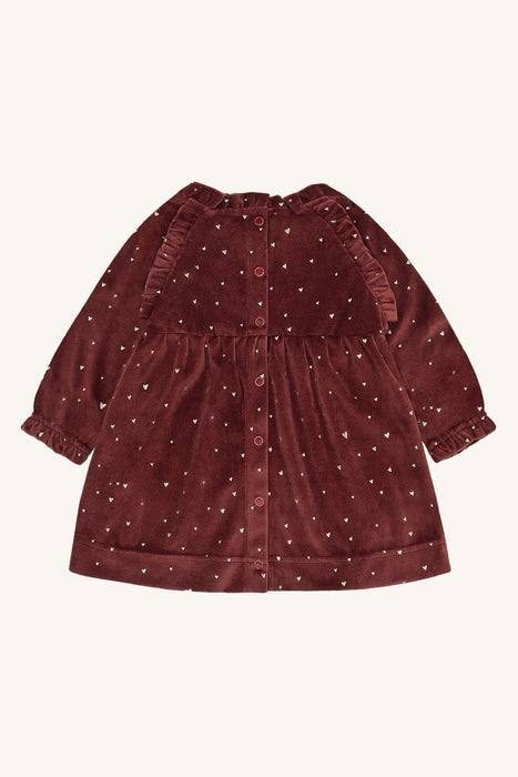 Hust&Claire Kis gold kjole Red