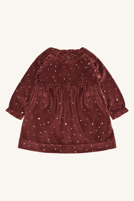 Hust&Claire Kis gold kjole Red