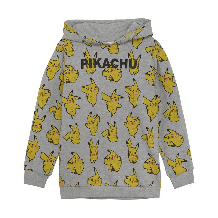 Minymo Pikachu hettegenser Light Grey melange