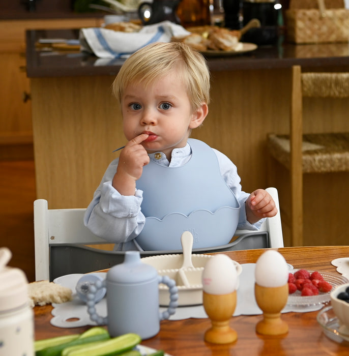 Jack o Juno Poppy bib Blue