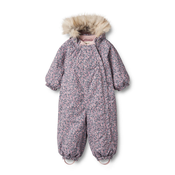 Wheat Vinterdres baby Snow suit Nickie tech Winter flowers