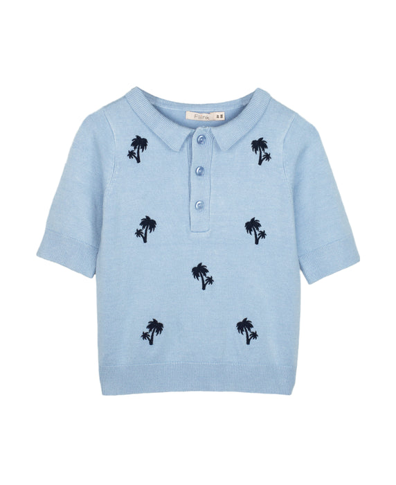 Fliink Piquet barn FAVO EMBROIDERED POLO