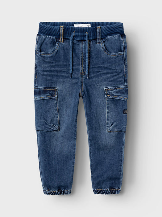 NameIt mini Ben baggy cargo jeans Blue