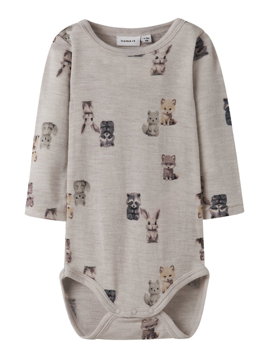 NameIt Baby Wang ull body Forest animal