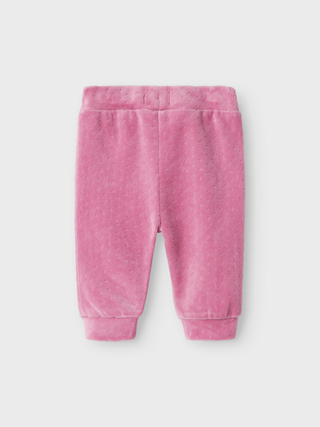 NameIT baby New velour pant Rosa