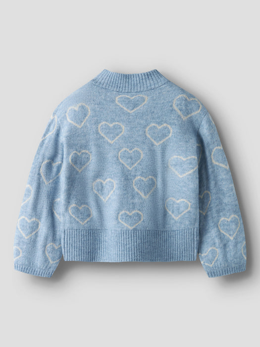 NameIt Kids Leify strikkegenser Blue