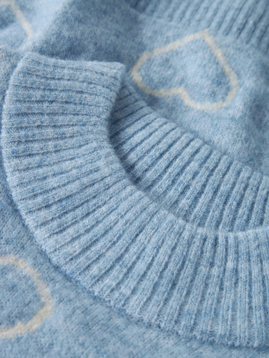 NameIt Kids Leify strikkegenser Blue