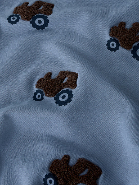 NameIt mini Riam traktor genser Blå