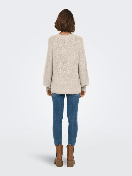 ONLY Lucilla glitter Knit Birch Gold