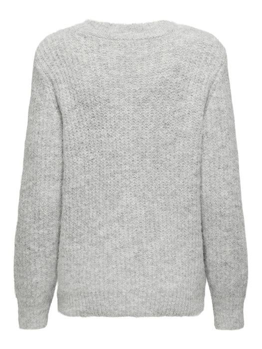ONLY Maggie life rib Strikkegenser Grey