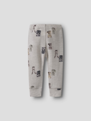 NameIt Baby Wang ull leggings Forest animals