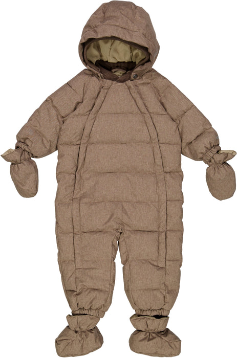 WHEAT dun vinterdress baby Puffer suit Soil melange
