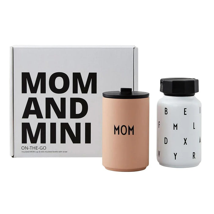 Design Letters Mom and Mini Gaveeske Termokopper 350ml